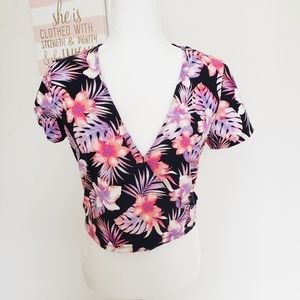 Victoria's Secret Pink tropical Ultimate Wrap Top